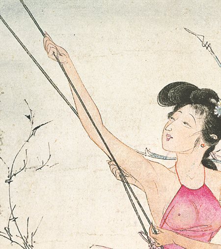 金凤-胡也佛的仕女画和最知名的金瓶梅秘戏图